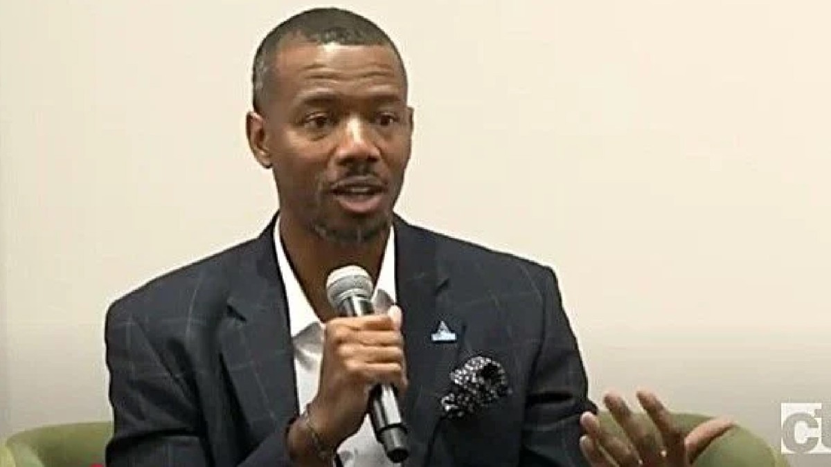 David Polk, director of the Bureau of Apprenticeship Standards for the Wisconsin Department of Workforce Development, speaks at a Cap Times Idea Fest session on apprenticeships.